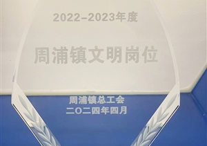 宗保公司1个项目队和2名员工受到浦东新区周浦镇总工会表彰